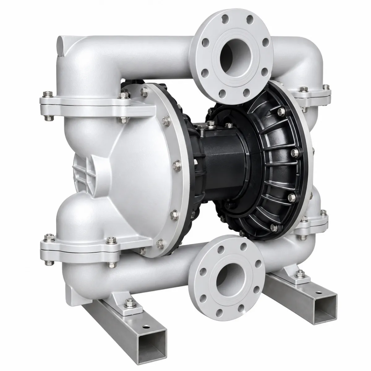 Titan TDNP-A metallic air-operated double diaphragm pump with flanged connections
